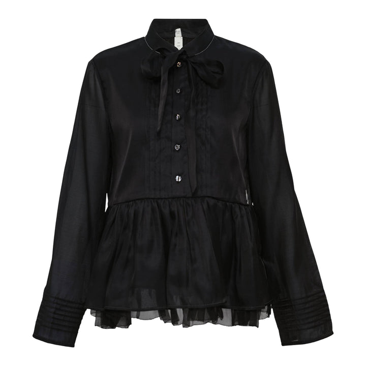 Club21 - Renli Su - Wool Polyester Flared Shorts - BLOUSES - Black