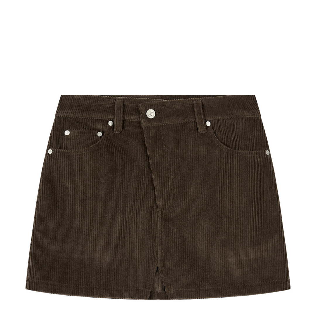 Corduroy Unbalance Skirt