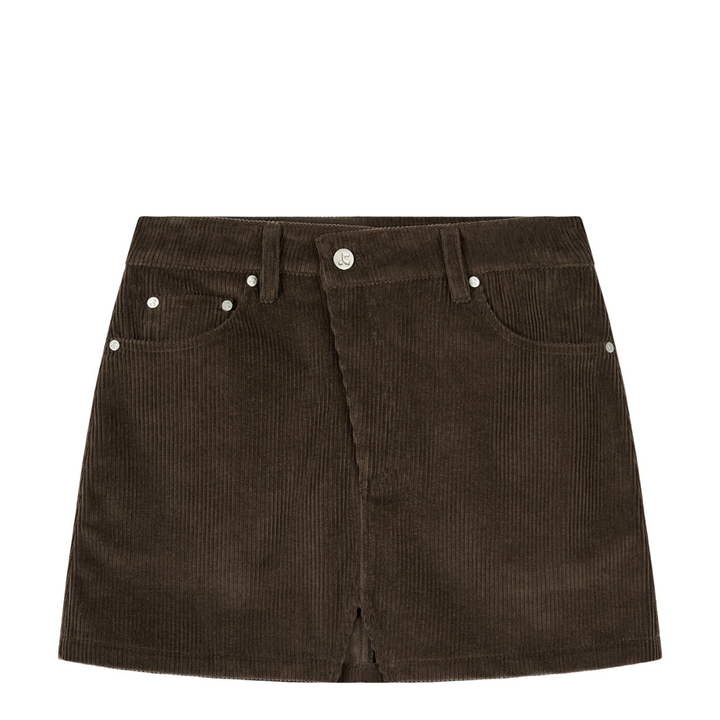Corduroy Unbalance Skirt