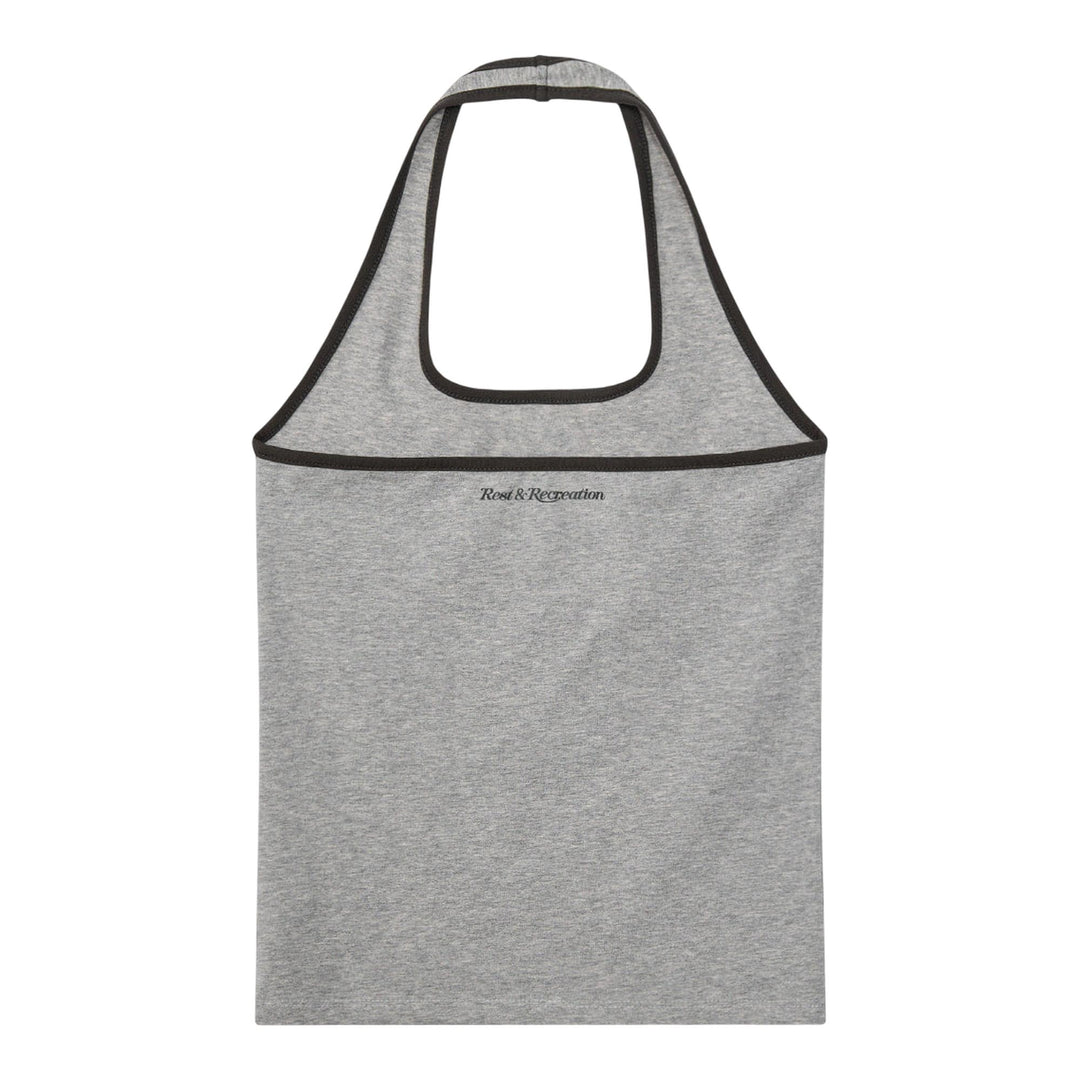 Club21 - Rest&Recreation - Halter Neck Sleeveless Top - TANK TOPS - Grey