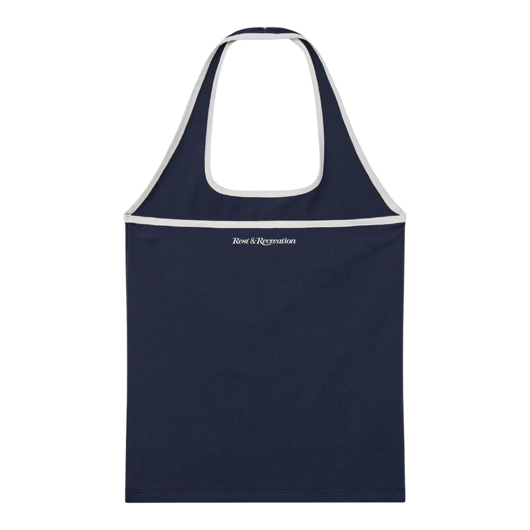 Club21 - Rest&Recreation - Halter Neck Sleeveless Top - TANK TOPS - Navy