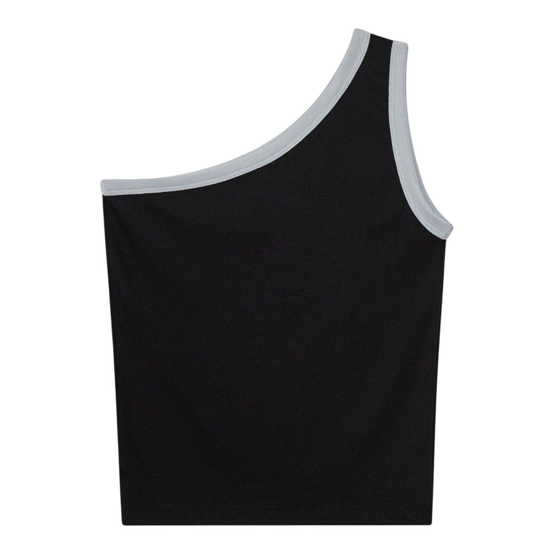 Club21 - Rest&Recreation - One Shoulder Sleeveless Top - TANK TOPS - Black