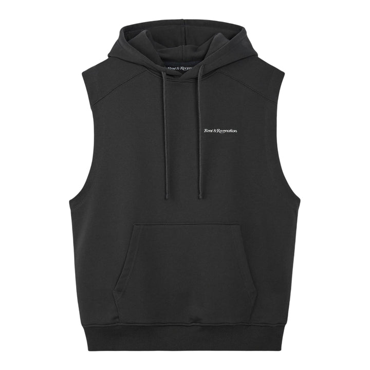Club21 - Rest&Recreation - Sleeveless Hoodie - SWEATSHIRTS - Charcoal