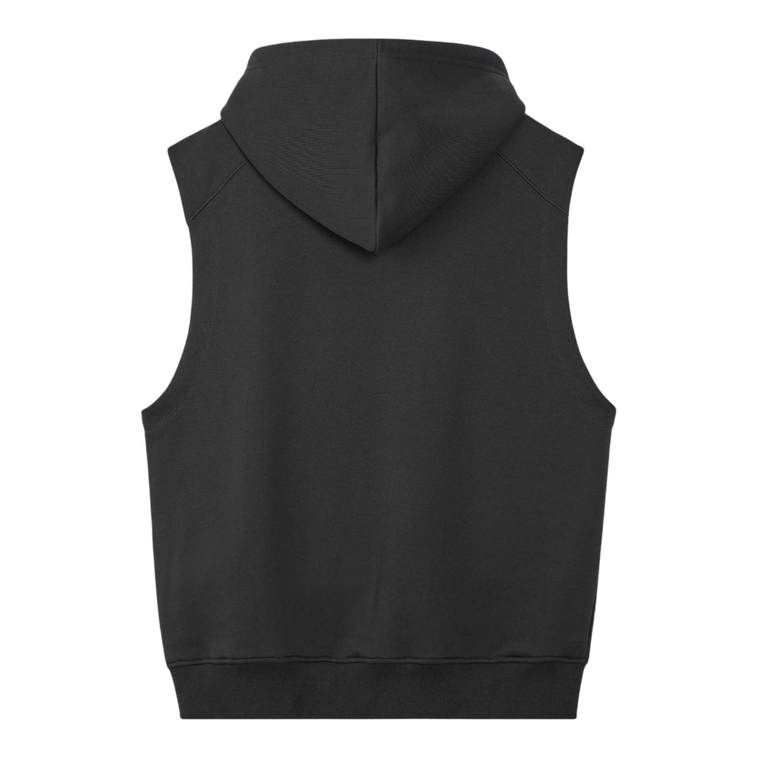 Club21 - Rest&Recreation - Sleeveless Hoodie - SWEATSHIRTS - Charcoal