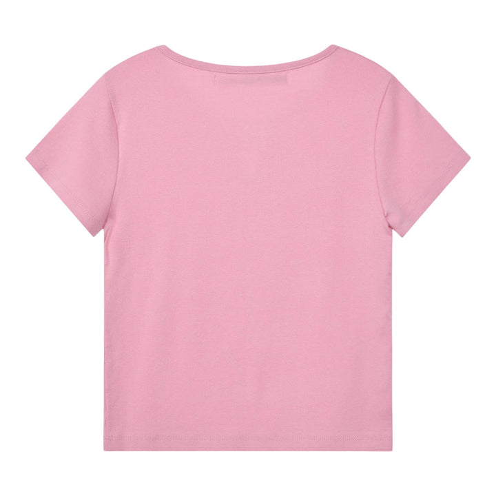 Club21 - Rest&Recreation - U-Neck Logo Clip Top - TEES - Pink