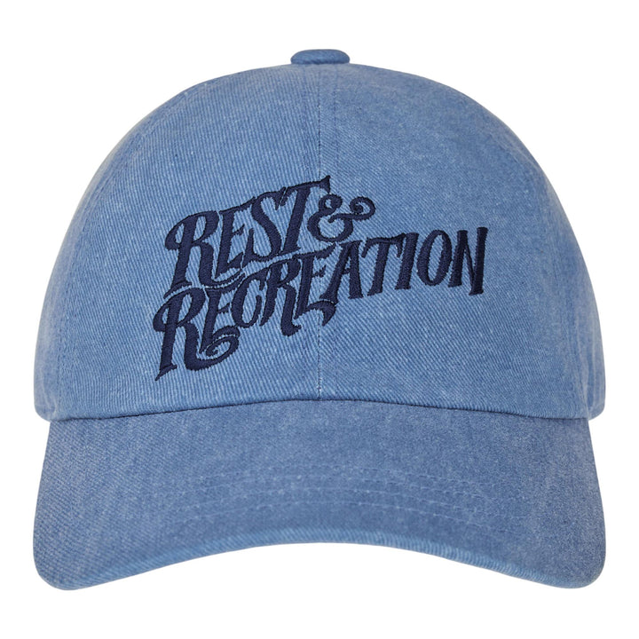 Club21 - Rest&Recreation - Wave Logo Washing Ball Cap - HATS - Blue