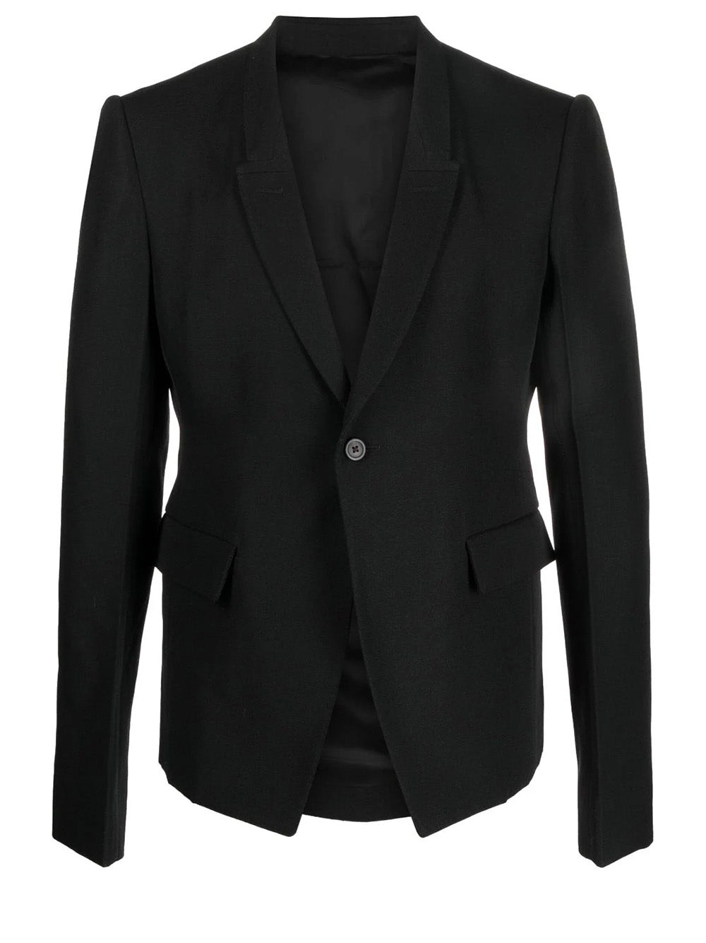     Rick-Owens-73Cm-Soft-Slub-Wool-Jacket-Black-1