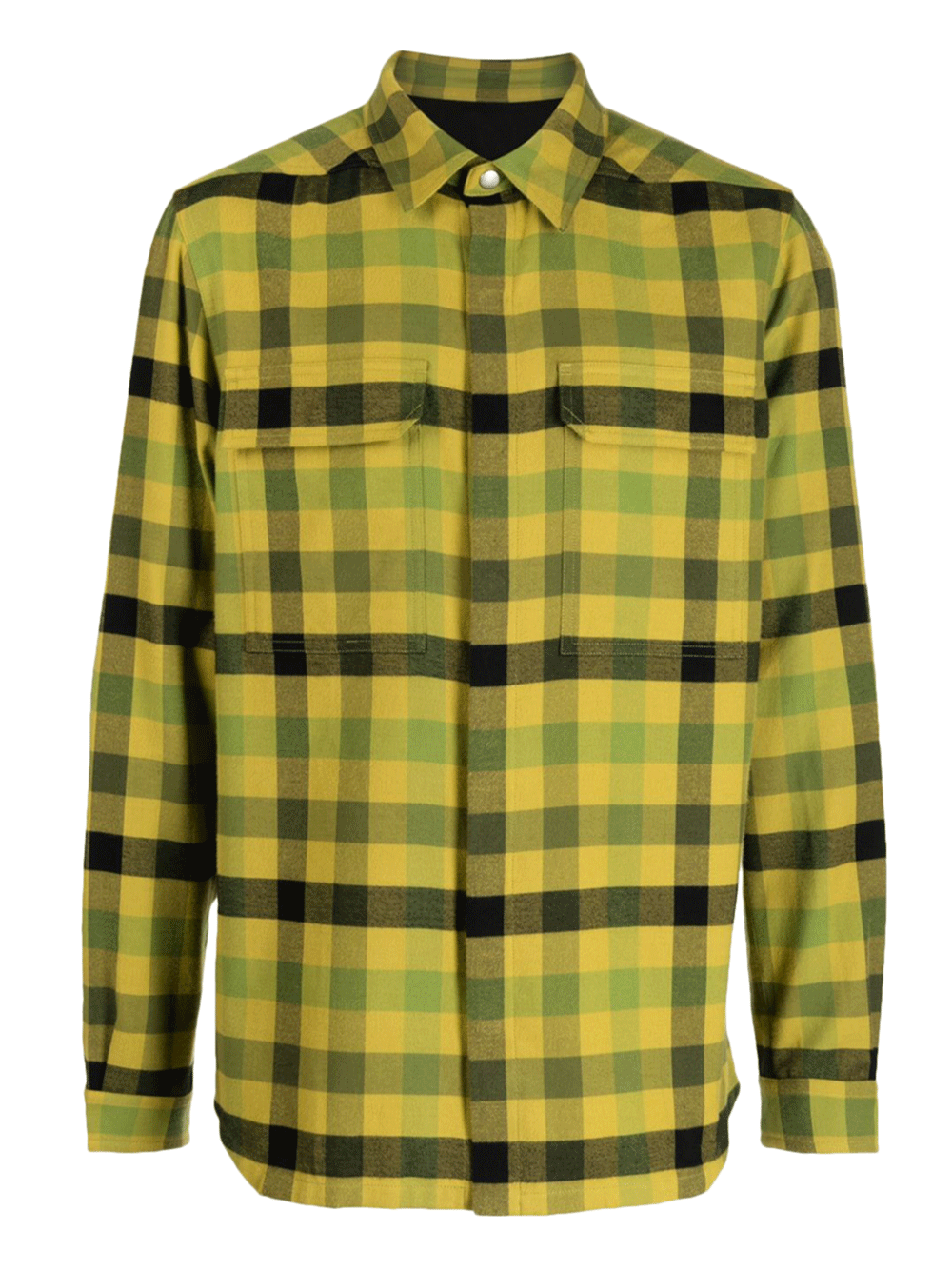 Rick-Owens-Outershirt-Cotton-Plaid-Yellow-1