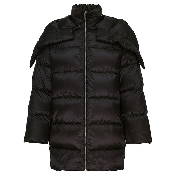 Woven Hooded Cyclopic Puffer