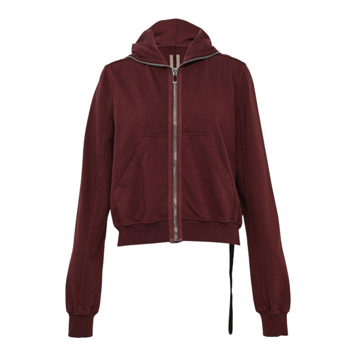 Club21 - Rick Owens DRKSHDW - Small Gimp Hoodie Compact Heavy Jersey - SWEATERS - Burgundy