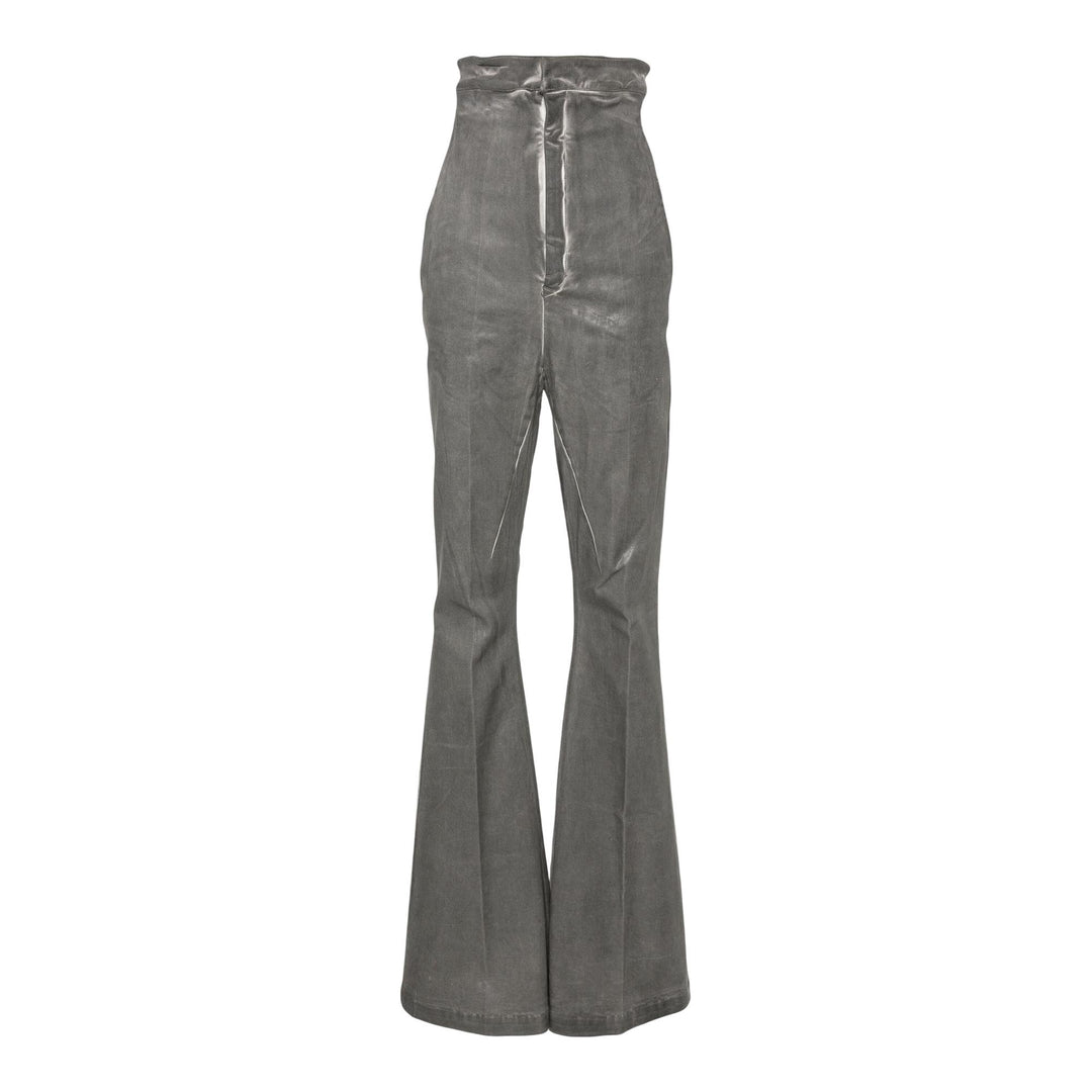 Club21 - Rick Owens - Dirt Bolan Over Dyed Foil Pants - PANTS - Grey