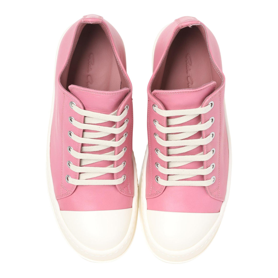 Club21 - Rick Owens - Low Sneaks Sugar Calf Leather - SNEAKERS - Pink