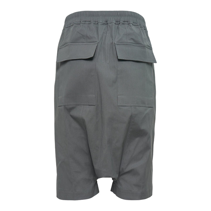 Club21 - Rick Owens - Rick S Pods Heavy Cotton Poplin Shorts - SHORTS - Indigo