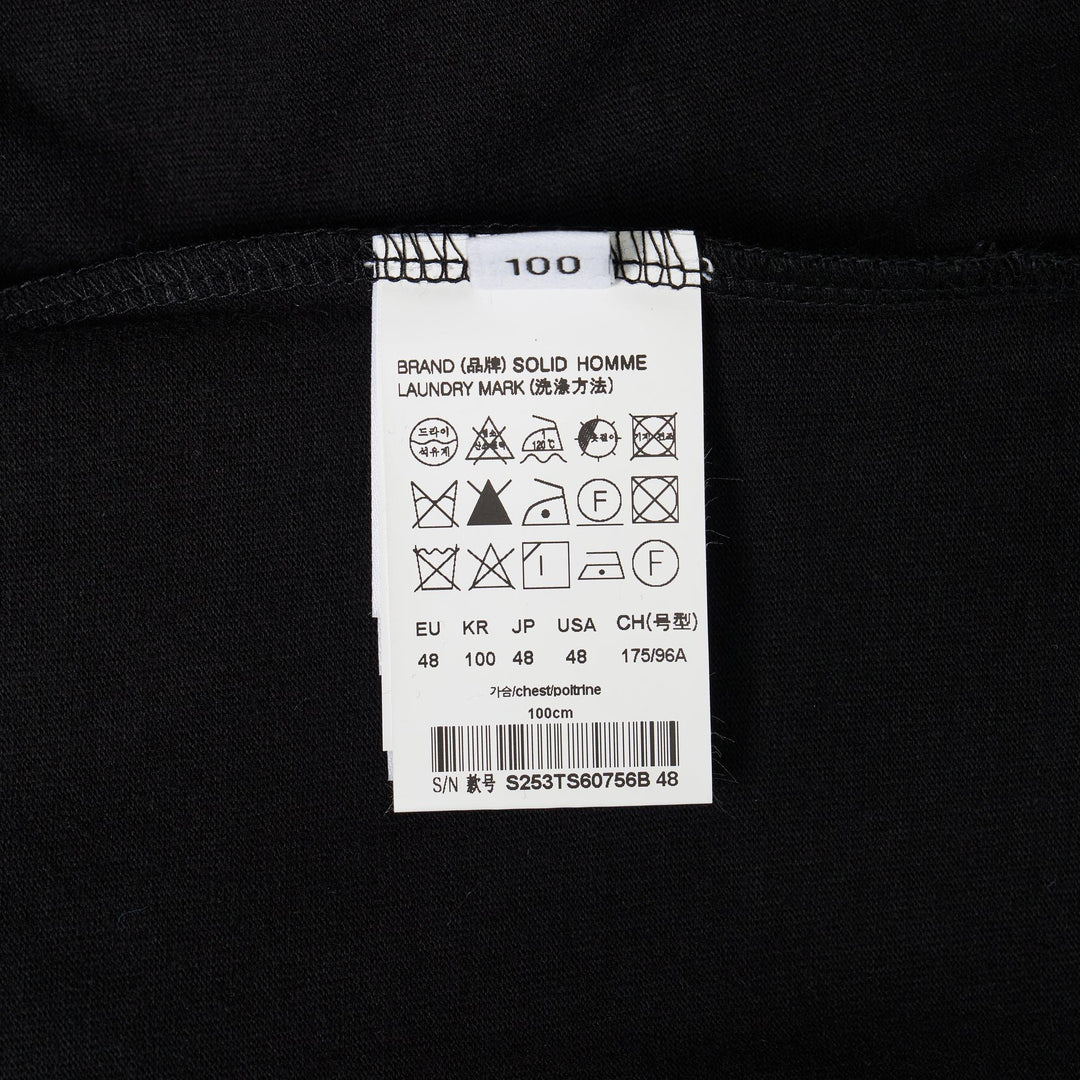 Club21 - SOLID HOMME - Back Flocking Logo Tee - TEES - Black