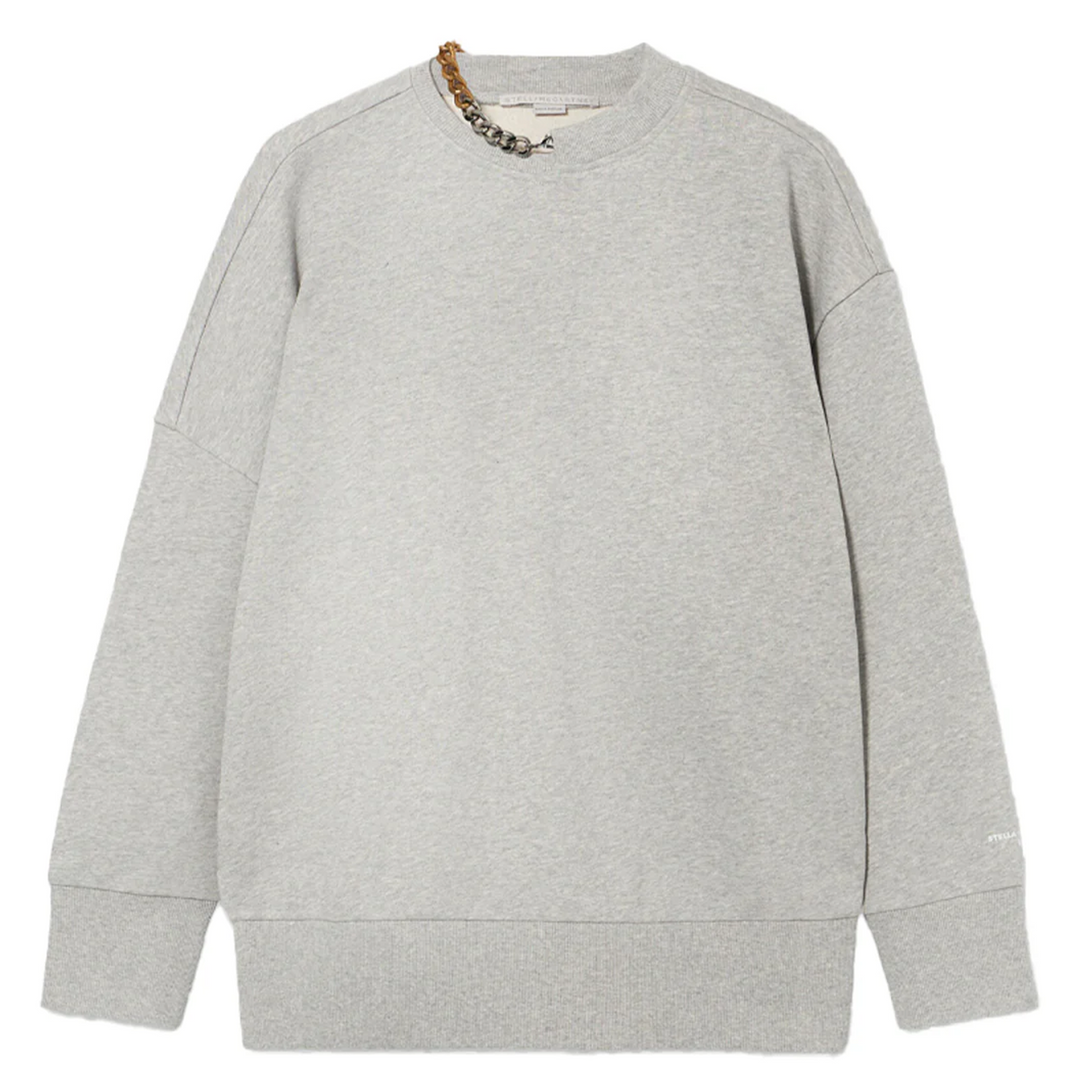 Chain Neck Detailed Sweatshirt