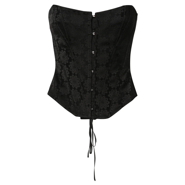 데이지 자카드 코르셋