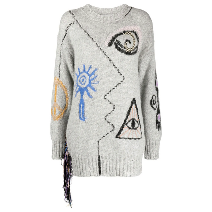 Folk Artwork Knit Jumper