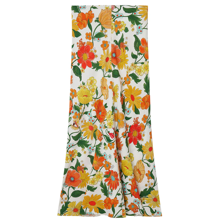 Garden Print Ankle Skirt