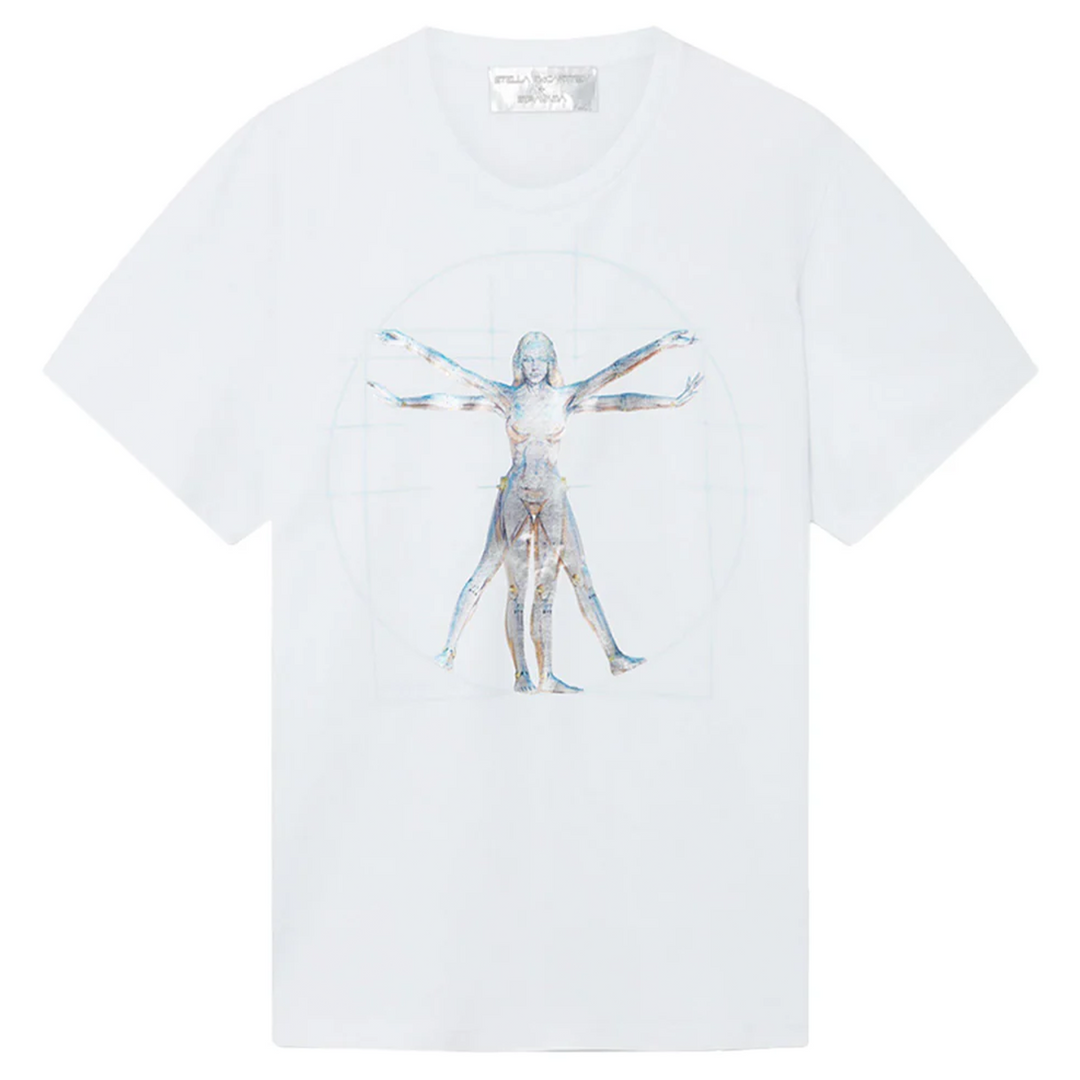 Stella McCartney + Sorayama Vitruvian Woman 오버사이즈 오가닉 코튼 티셔츠