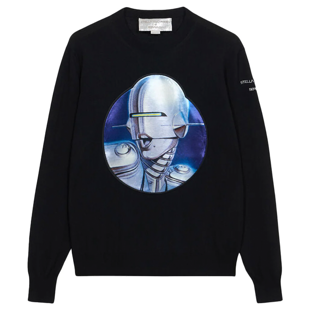 Stella Mccartney + Sorayama Robot Head Print Sweater