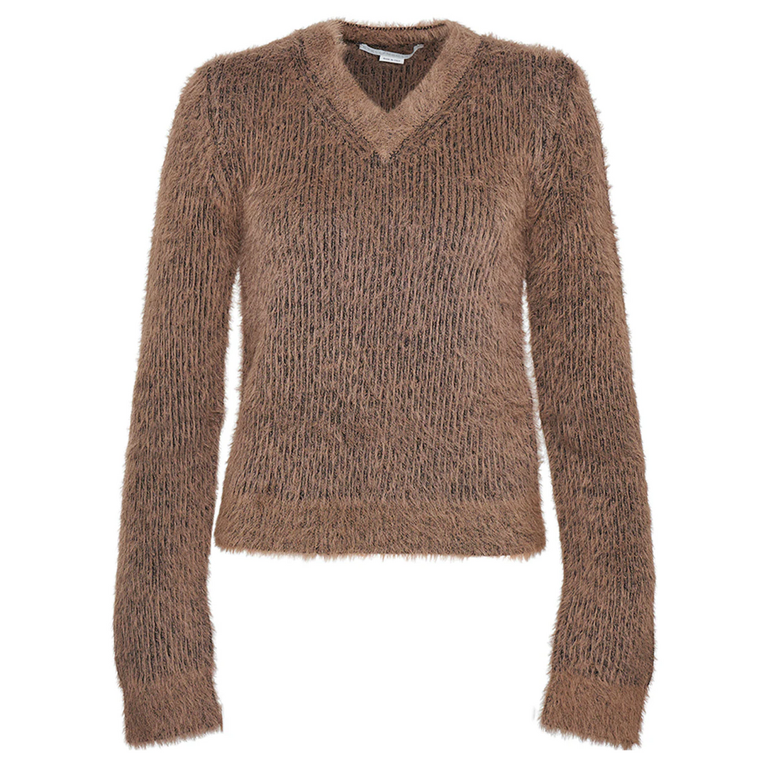 Wool Mix Fluffy Knit Jumper