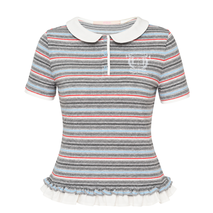 Stripe Knit Polo