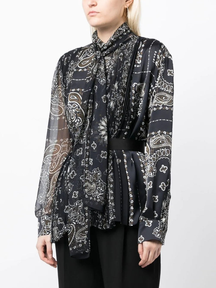 Sacai-Bandana-Print-Blouse-Navy-3