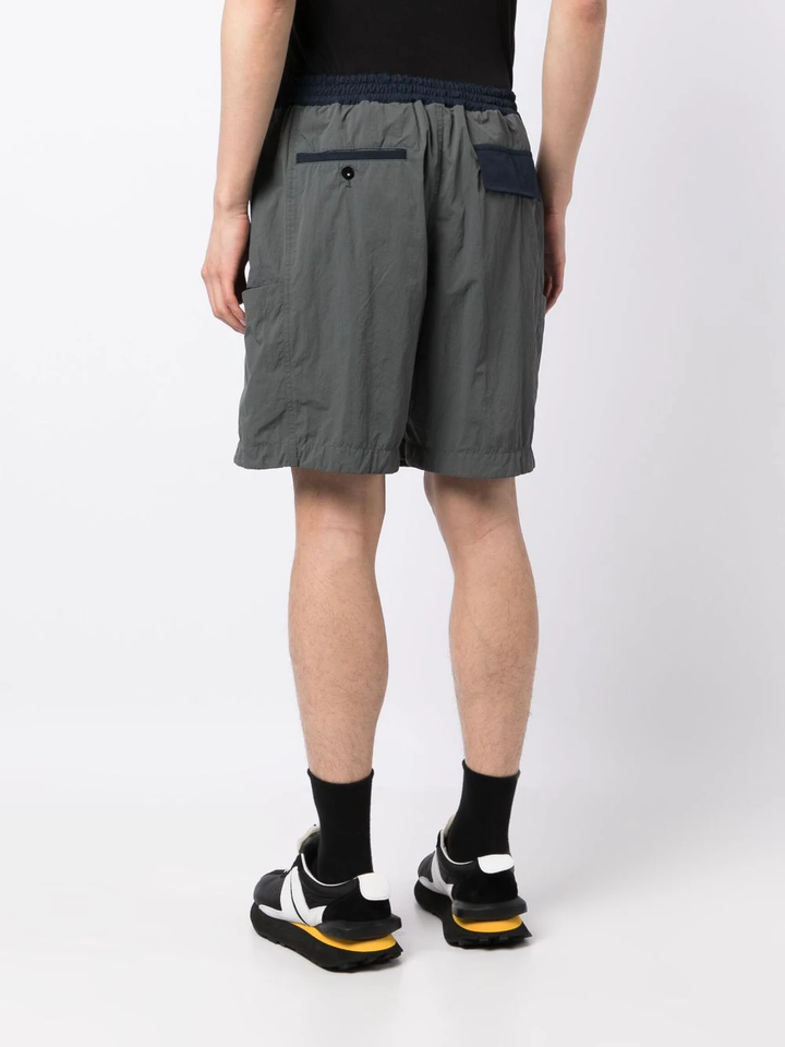 Sacai-Taslan-Nylon-Shorts-Grey-2