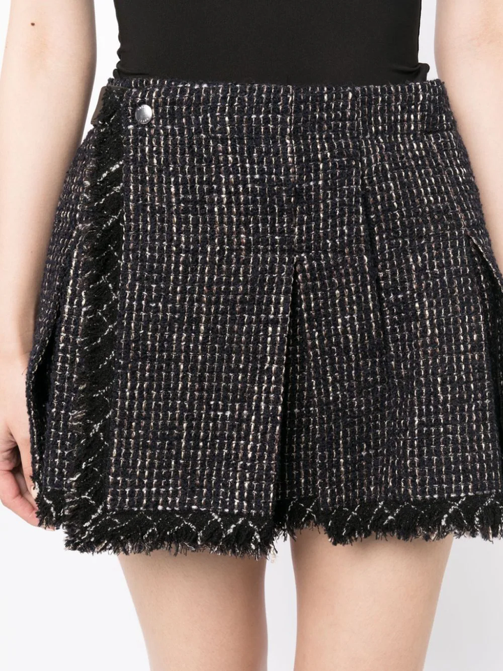 Sacai-Tweed-Shorts-Black-5