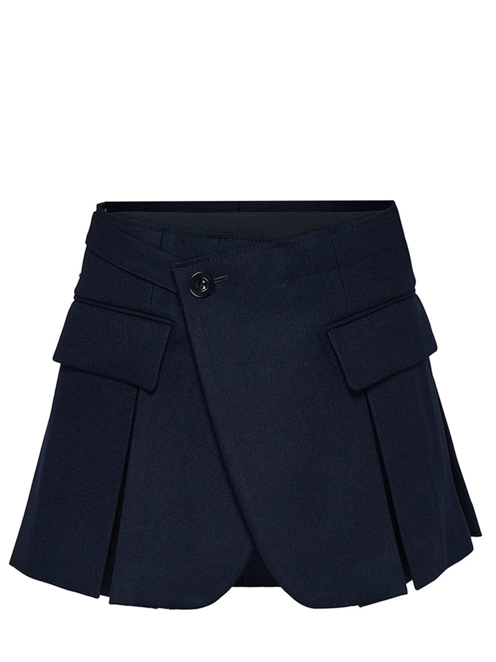     Sacai-Wool-Melton-Shorts-Navy-1