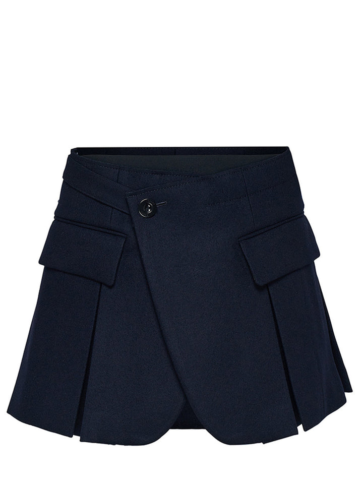     Sacai-Wool-Melton-Shorts-Navy-1