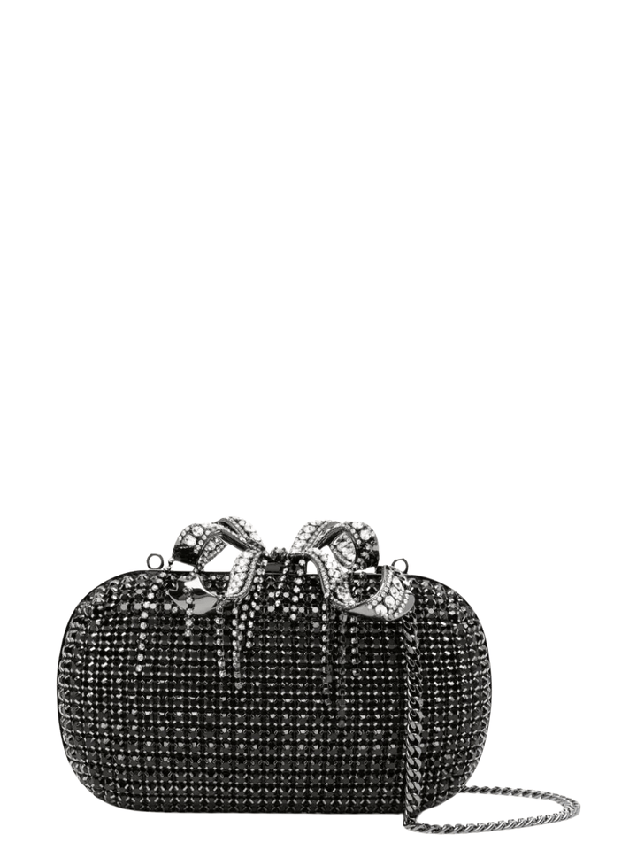 Self-Portrait-Black-Chainmail-Clutch-Bag-Black-1