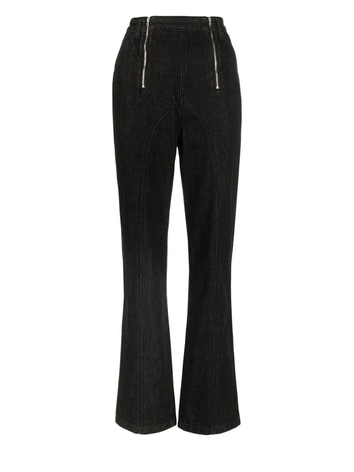     Self-Portrait-Black-Wide-Leg-Stitch-Detail-Jeans-Black-1