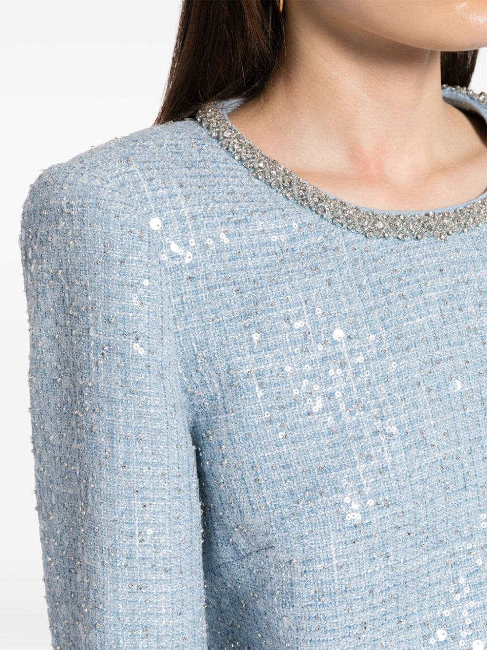 Self-Portrait-Blue-Sequin-Boucle-Top-Blue-5