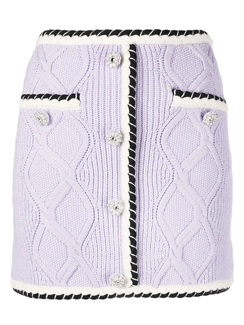     Self-Portrait-Lilac-Knit-Mini-Skirt-Purple-1