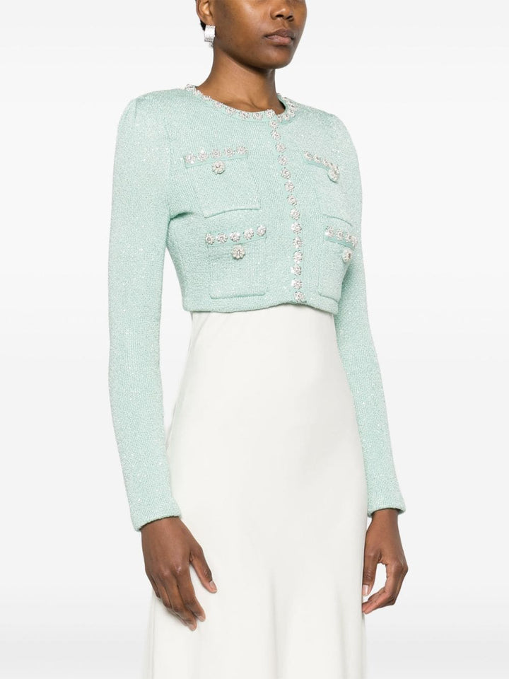 Self-Portrait-Mint-Sequin-Knit-Cardigan-Blue-3