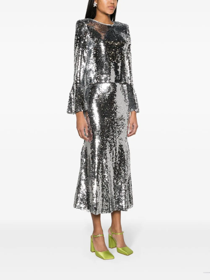 Self-Portrait-Silver-Sequin-Flared-Sleeve-Top-Silver-2