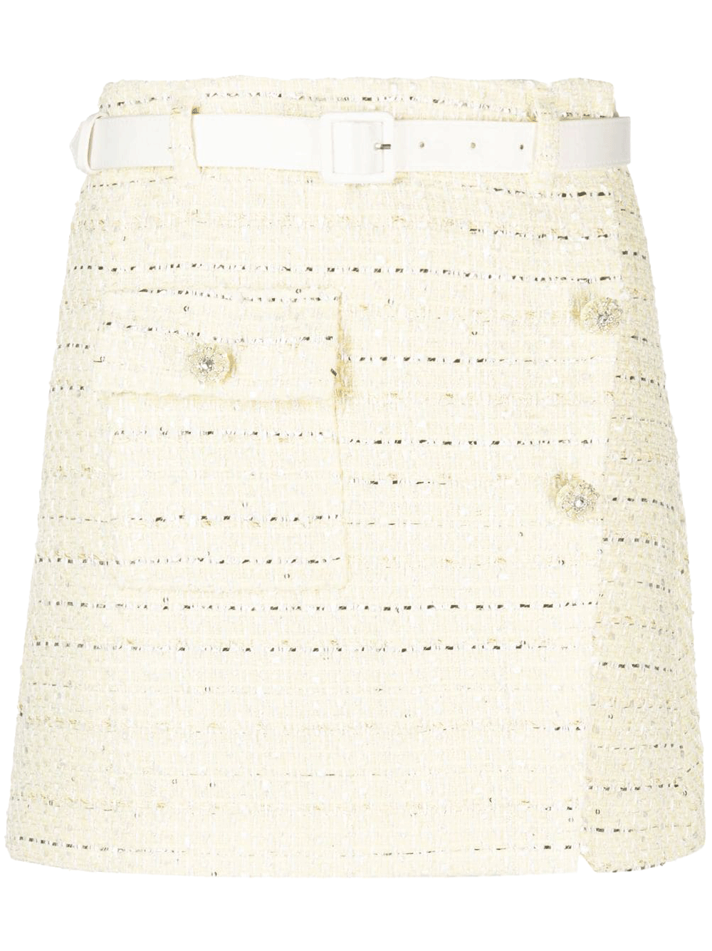    Self-Portrait-Yellow-Boucle-Mini-Skirt-Yellow-1