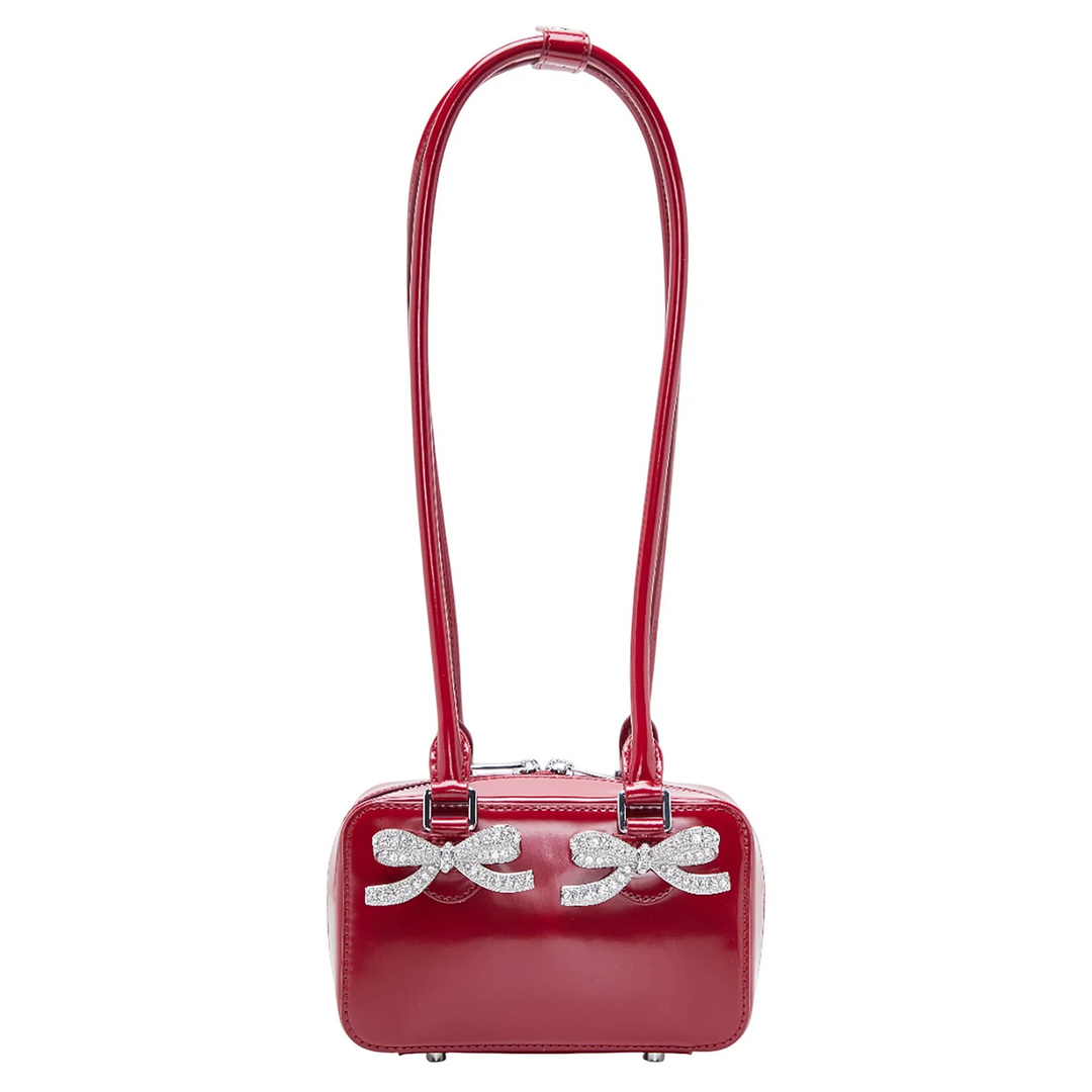 Burgundy Leather Shoulder Bag