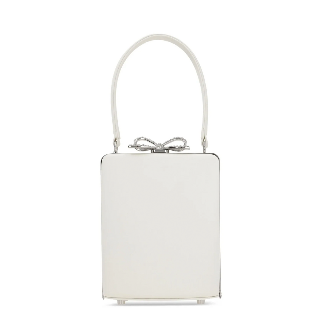 Champagne Satin Mini Bow Bag