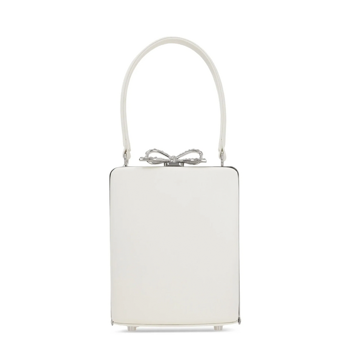 Champagne Satin Mini Bow Bag