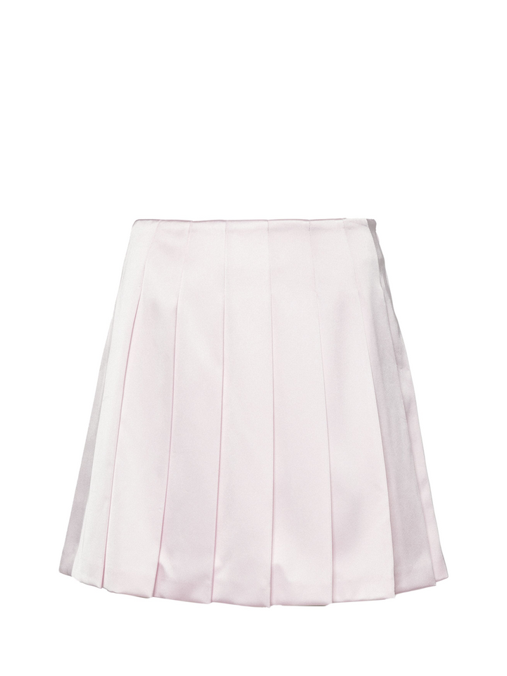 Self-Portrait_Pink_Satin_Mini_Skirt-Pink