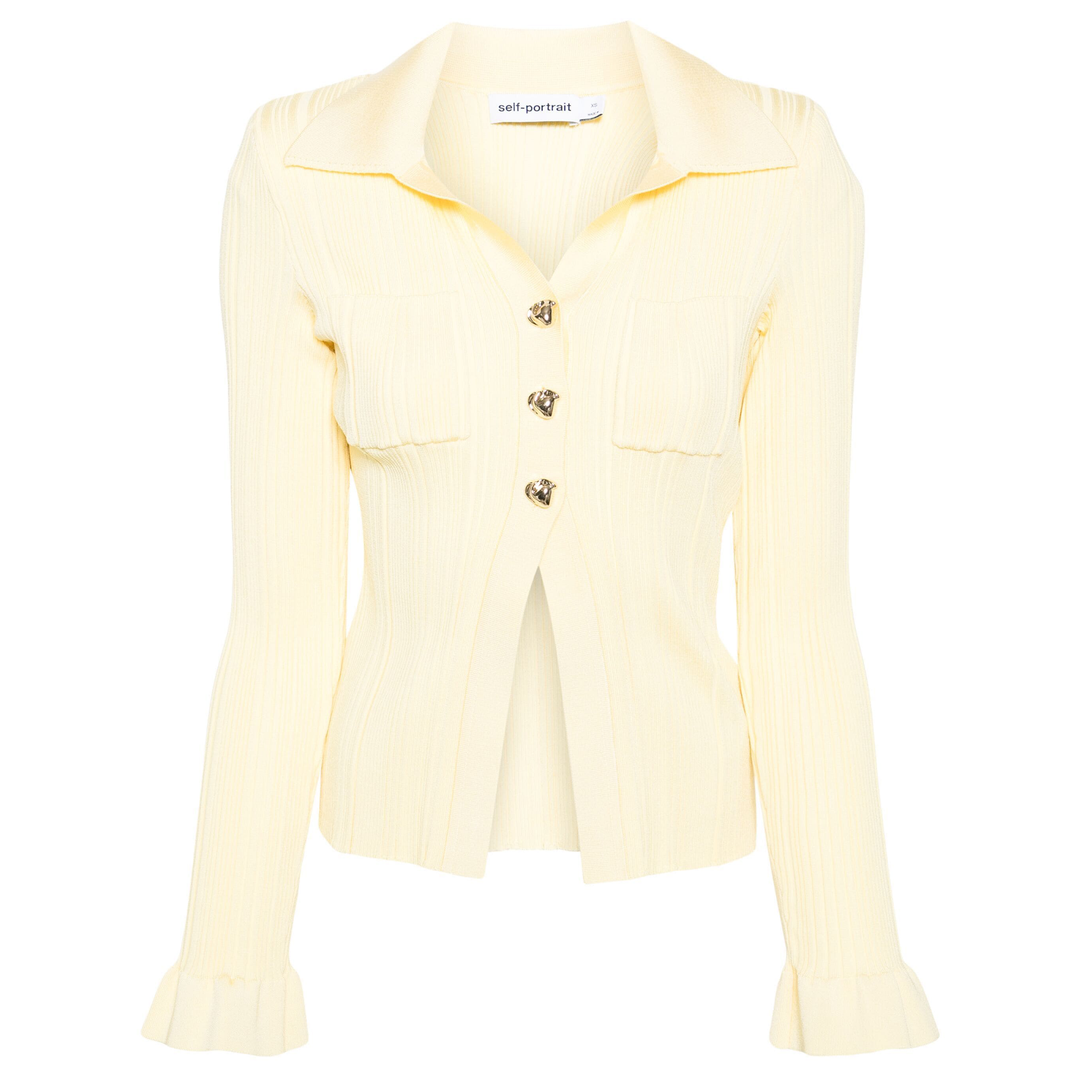 Self-Portrait_Yellow_Ribbed_Viscose_Knit_Top_Yellow