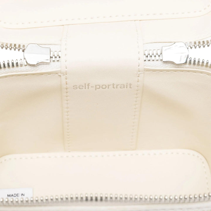 Club21 - Self-Portrait - Champagne Satin Rhinestone Vanity Case - HANDBAGS - Off-White