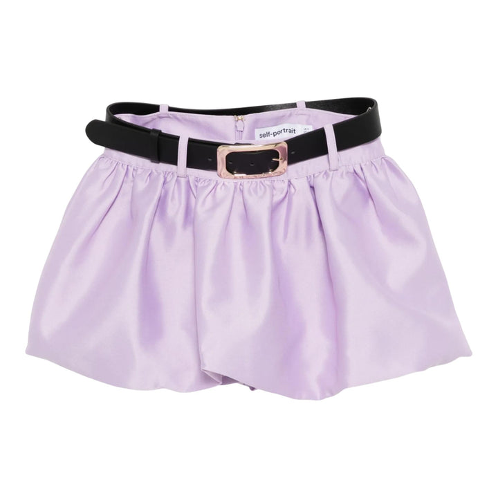 Club21 - Self-Portrait - Lilac Taffeta Skort - SHORTS - Lilac