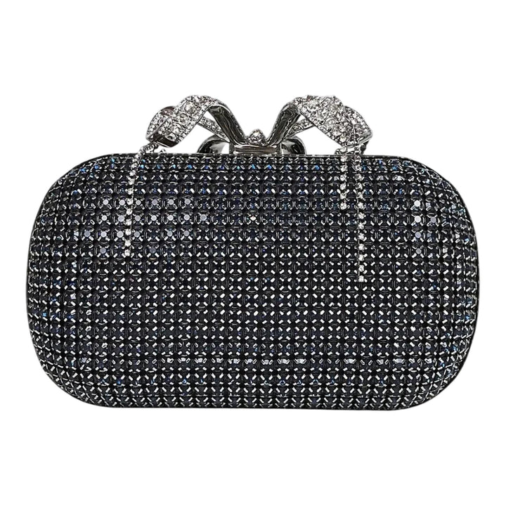 Club21 - Self-Portrait - Navy Chainmail Clutch Bag - CLUTCH BAGS - Navy