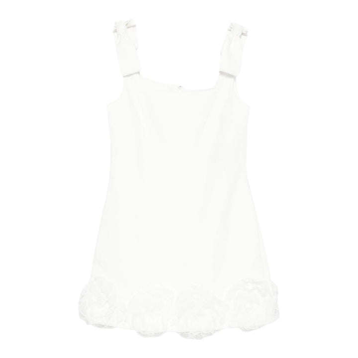 Club21 - Self-Portrait - White Crepe 3D Flower Mini Dress - WOVEN DRESSES - White