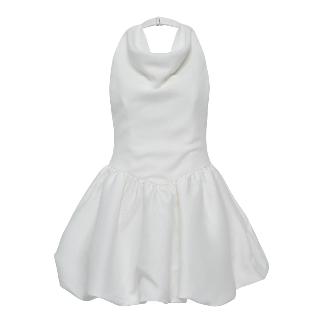 Club21 - Self-Portrait - White Halter Neck Mini Dress - WOVEN DRESSES - White