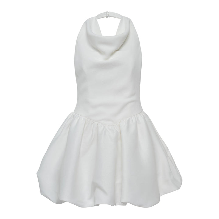 Club21 - Self-Portrait - White Halter Neck Mini Dress - WOVEN DRESSES - White