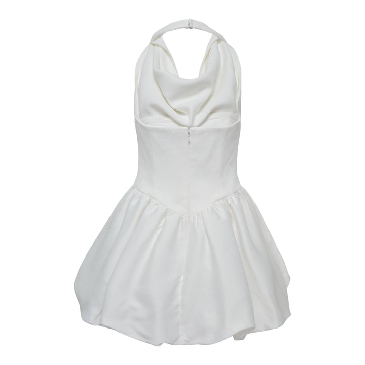 Club21 - Self-Portrait - White Halter Neck Mini Dress - WOVEN DRESSES - White